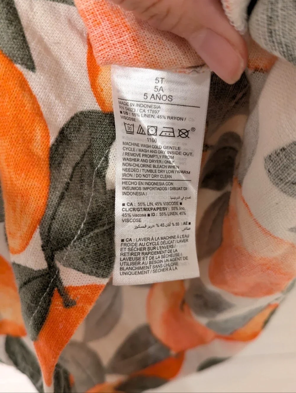 Linen Old Navy Shirt Size 5T